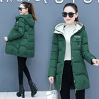Куртка женская зимняя, облегающая, хлопковая, элегантная, размера плюс, Корейская версия, 2021