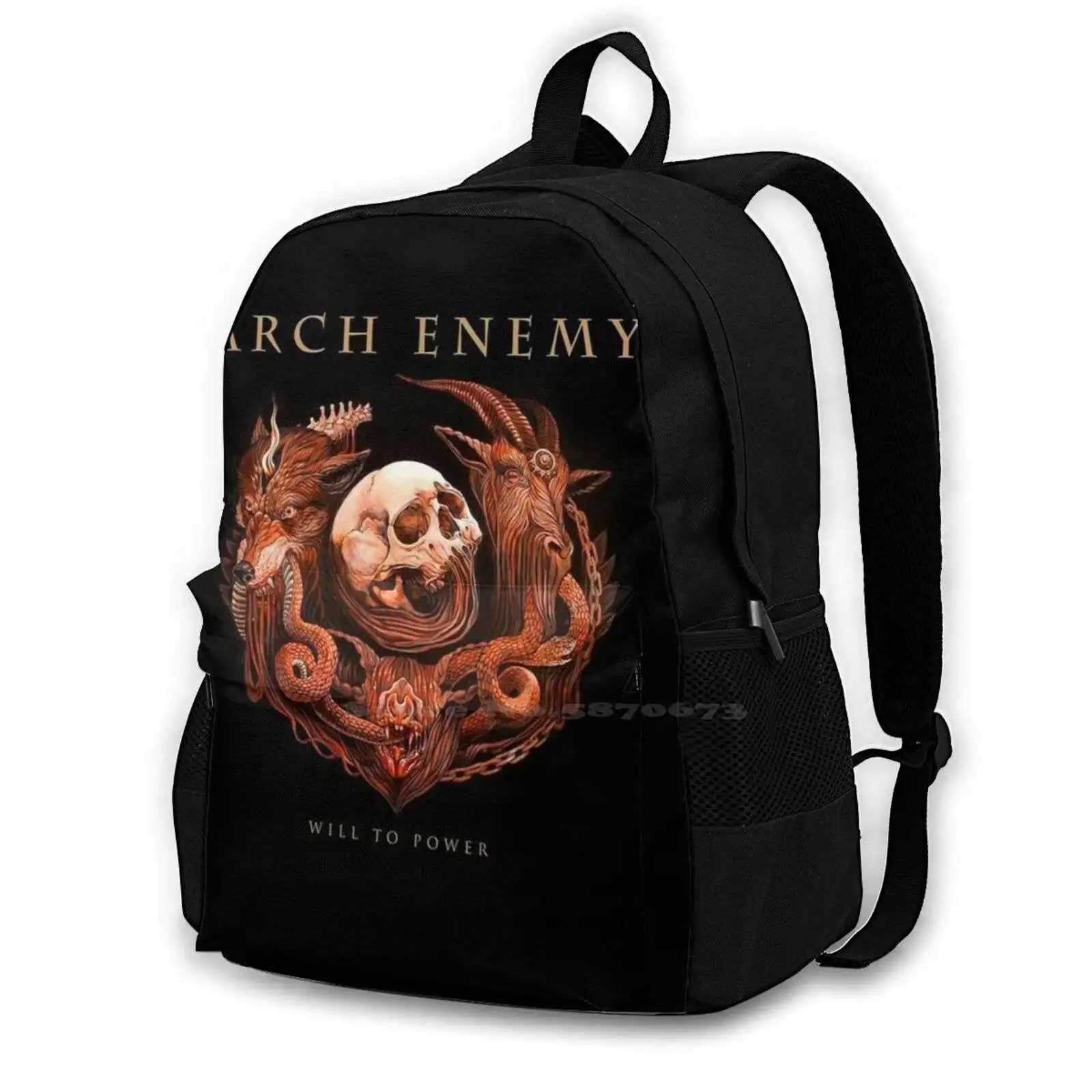 

Arch Enemy Will To Power Teen College Student Backpack Laptop Travel Bags Archenemy Willtopower Swedishband Metal Deathmetal