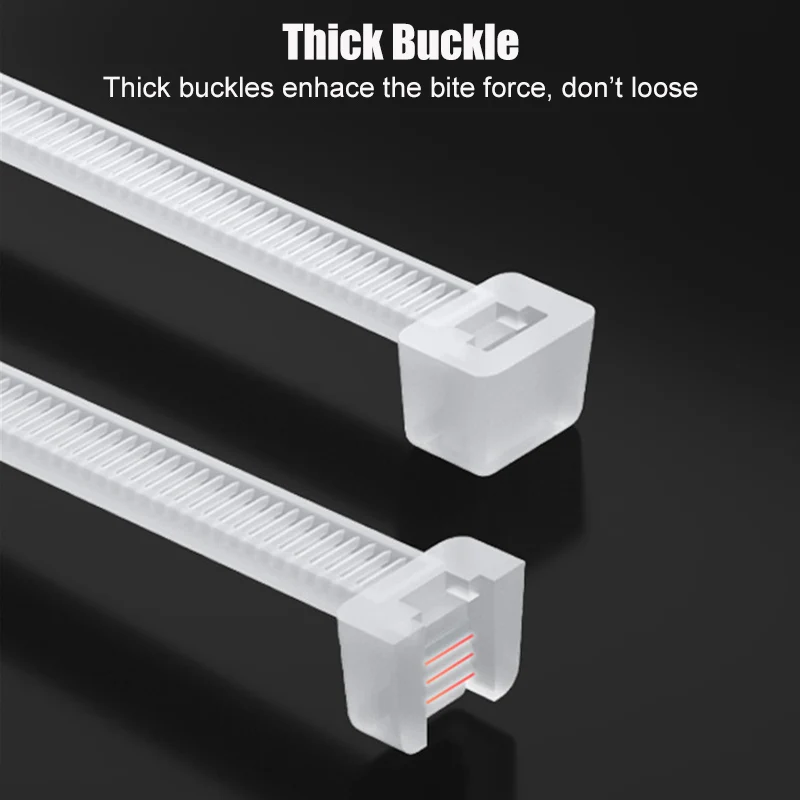 Нейлоновые кабельные стяжки SAMZHE самоблокирующиеся на молнии аксессуары для