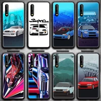 sports car jdm drift phone case for huawei p20 p30 p40 lite e pro mate 40 30 20 pro p smart 2020