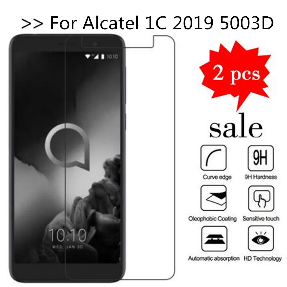 Закаленное стекло для Alcatel 1C 2019 5003D защита экрана премиум класса Защитная пленка
