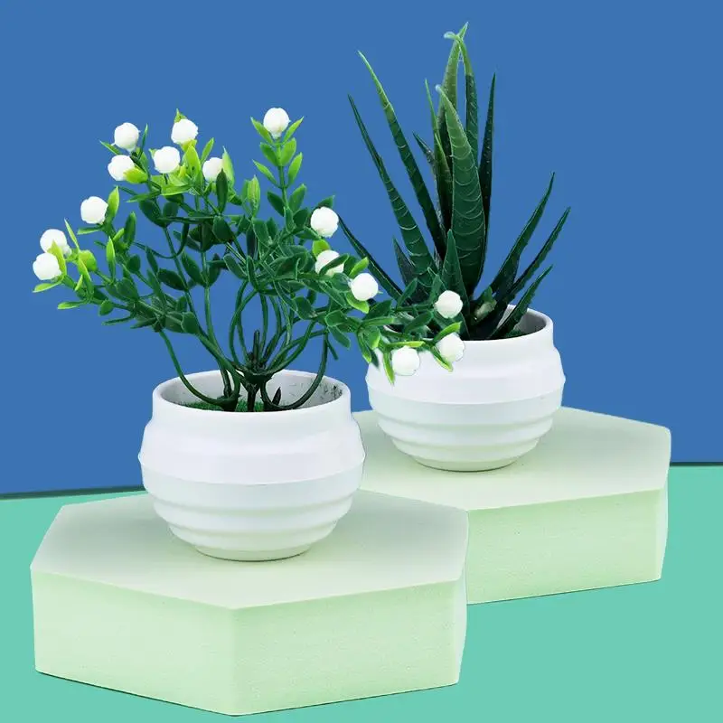 

Small Artificial Plant Gypsophila Aloe Gladiolus Artificial Plant With Flowerpot Fake Plants Home Desk Decoration Grass Flower