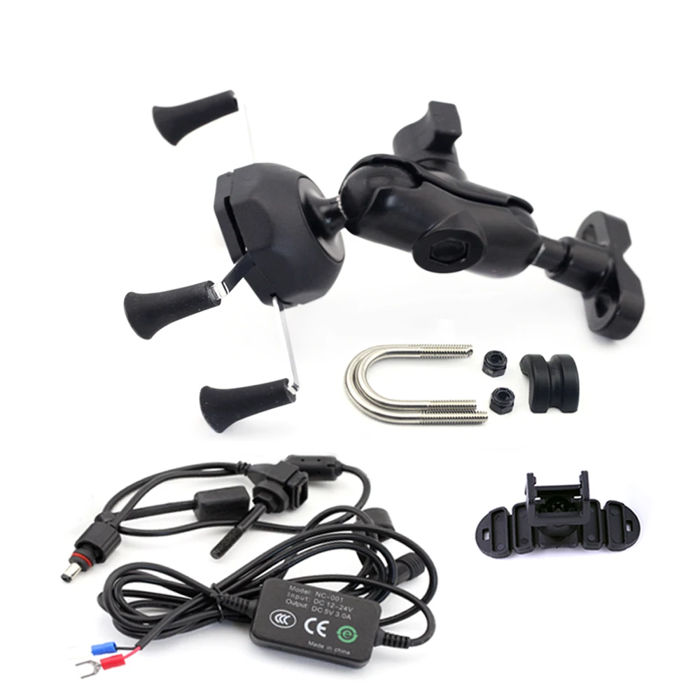 Держатель для телефона X-Grip зарядное устройство USB Bajaj Pulsar 200 NS 2012-2018/ Dominar 400 2017-2018