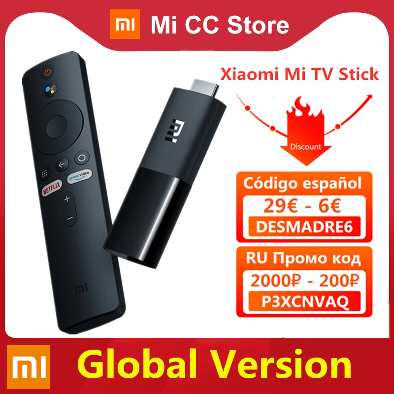 Versão Global Xiaomi Vara Android 9.0 Inteligente Hdr 1gb Ram 8gb Rom Bluetooth 4.2 Mini Dongle Wifi Google Assistente mi tv