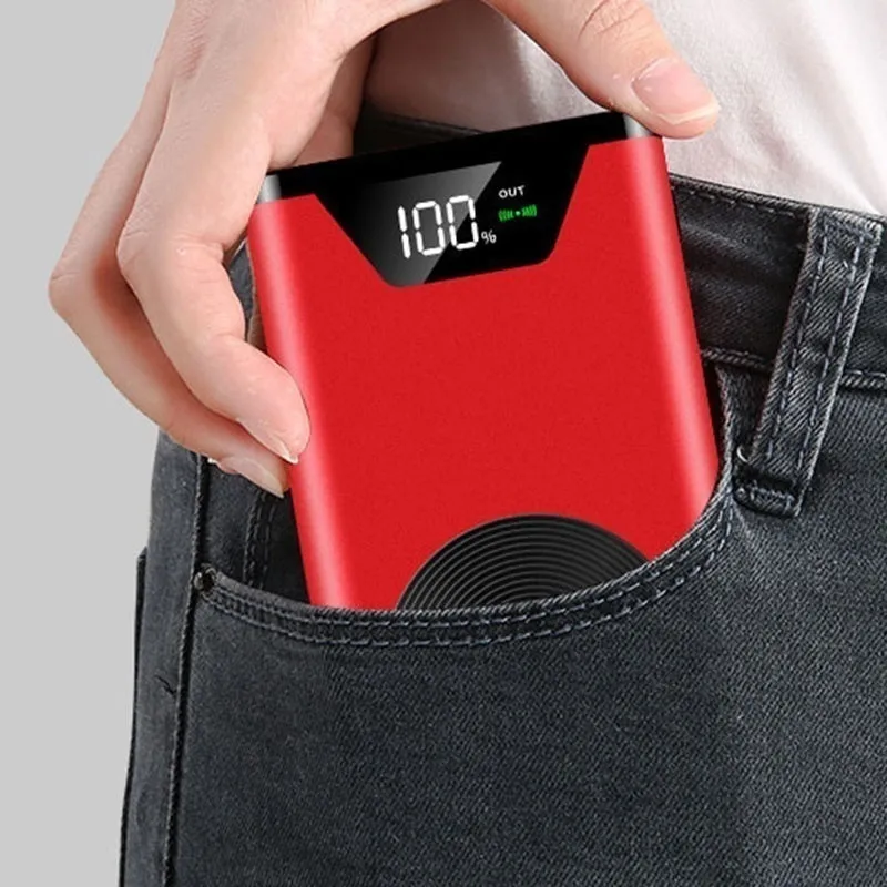 30000mAh зарядное устройство Qi Беспроводное Быстрая зарядка USB внешняя батарея