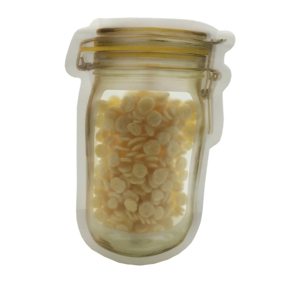 25 шт многоразовый мешок для бутылок Mason Jar пластиковая упаковка стойкая