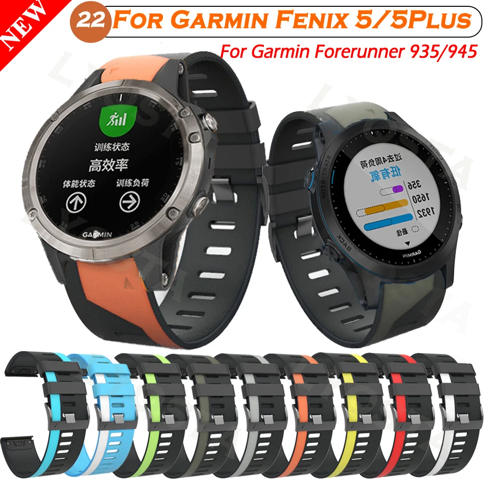 Easyfit Watch Band Straps For Garmin Fenix 5/5Plus/6/6Pro/Forerunner 935/945/Approach S60/S62 Correa Smartwatch Wristband Belt