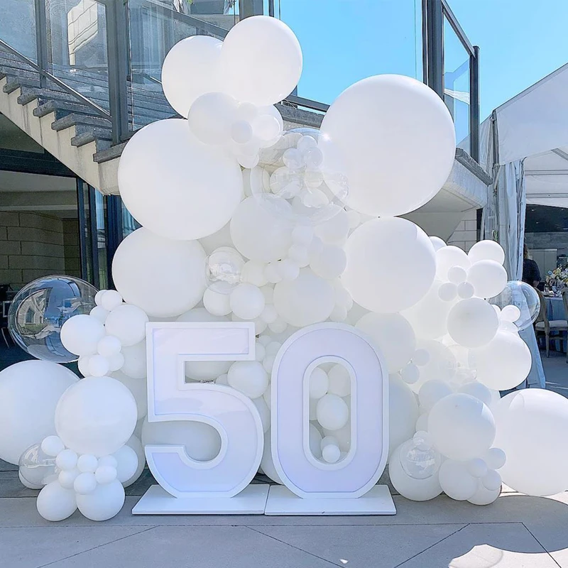

White balloons 5/10/12/18/36 inch Birthday Party Ballons Decorations Wedding Latex Balloon White Globos Party Supplies Whol