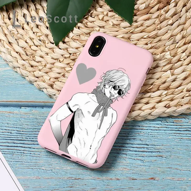 

Anime Yarichin B Club Pink Phone Case Candy Color for iPhone 11 12 mini pro XS MAX 8 7 6 6S Plus X 5S SE 2020 XR Design funda
