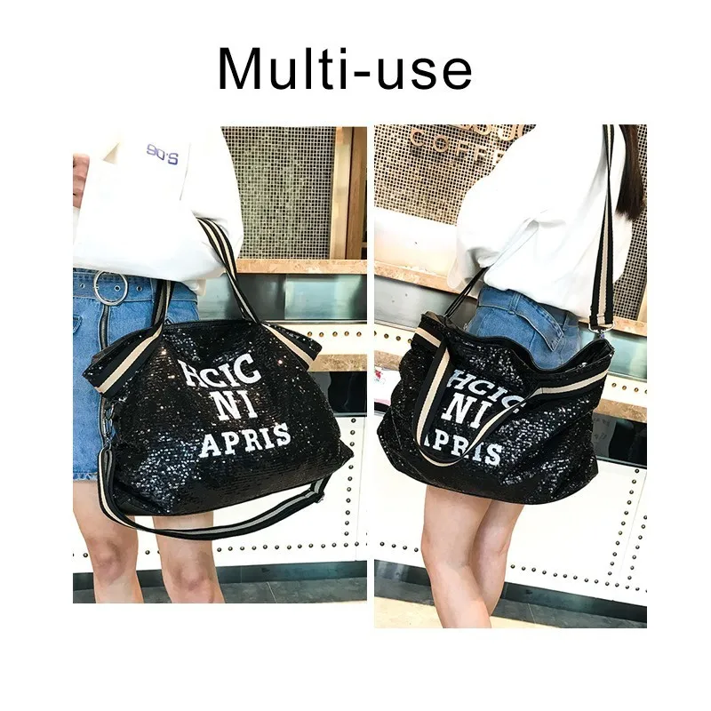 Herald Fashion женские сумки с блестками вместительные верхней ручкой дамские сумочки