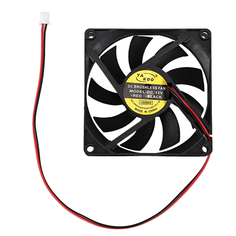 DC 12V 0.18A 2 контактный разъем ПК компьютер чехол Вентилятор охлаждения 80x80mm| |