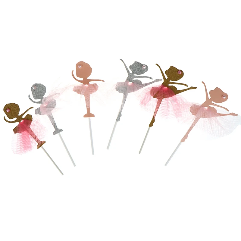 2 шт./упак. торт топперы капкейки фигурки жениха и невесты с золотым блеском Танцы