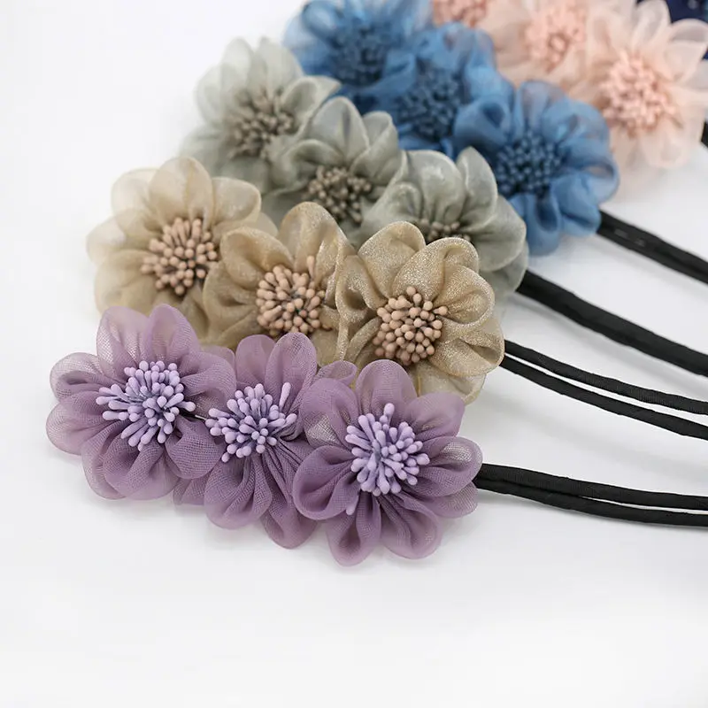 

Flower Magic Bun Maker DIY Hairstyle Headband Hair Making Tools Lazy Donut Device Quick Messy Hair Bands Women Hair Accessories