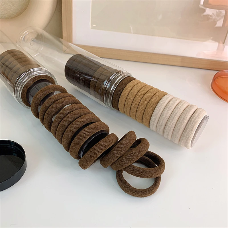 

20Pcs/Pack Fashion Solid Color High Elasticity Rubber Band Elastic Hair Rope Women Girls Ponytail Holder Accessories