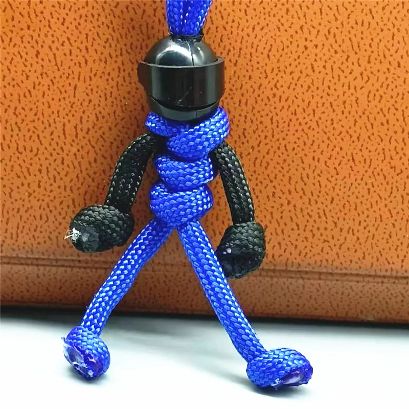 Брелок для ключей милый конструктор байкер шлем подвеска плетеная веревка