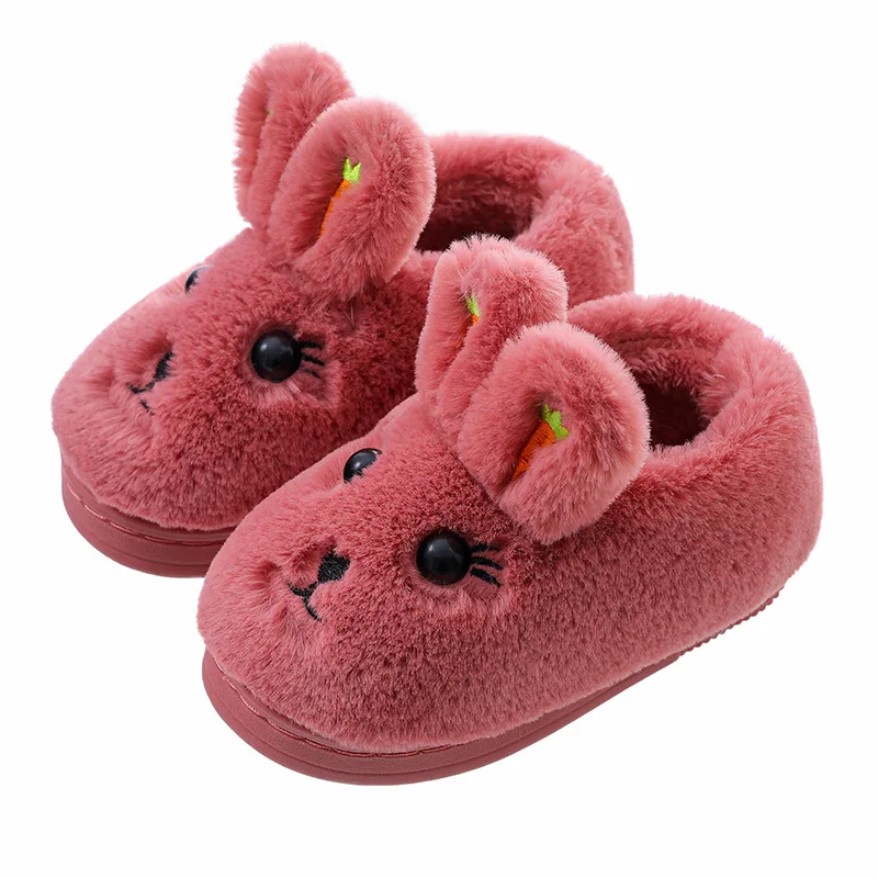 

2021 Ins New Winter Baby Home Cartoon Slippers Littlt Girls Home Shoes Kids Indoor Slippers Fashion Baby House Shoes