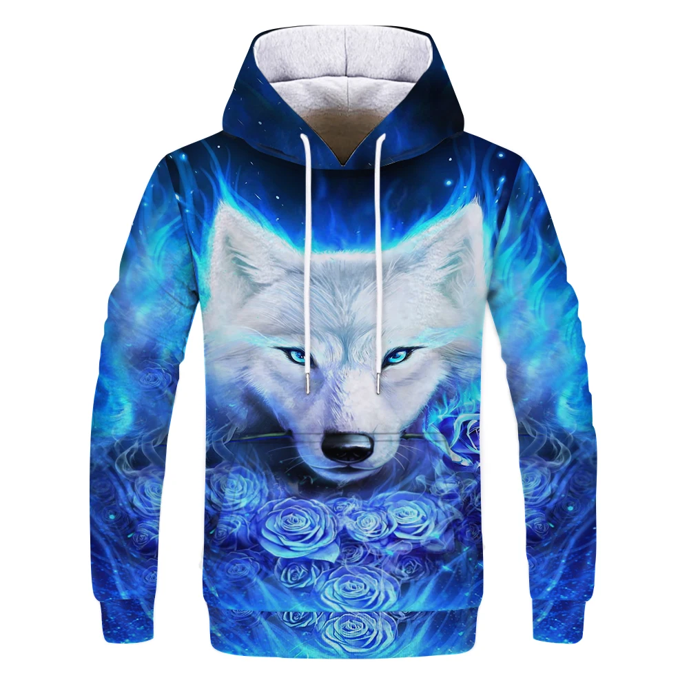 

Men and women sports 3D printing beautiful fox hoodie fashion new all-match comfortable top XXS-4XL