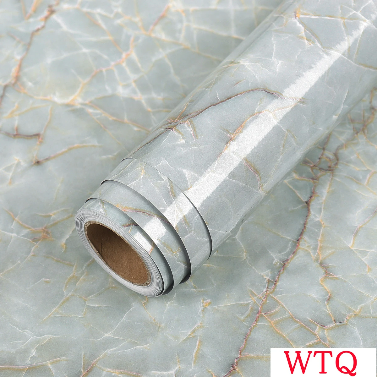 

Oil-proof Marble Wall Sticker Paper Waterproof PVC Wallpapers Self Adhesive Kitchen Bedroom Living Room TV Background Decoration