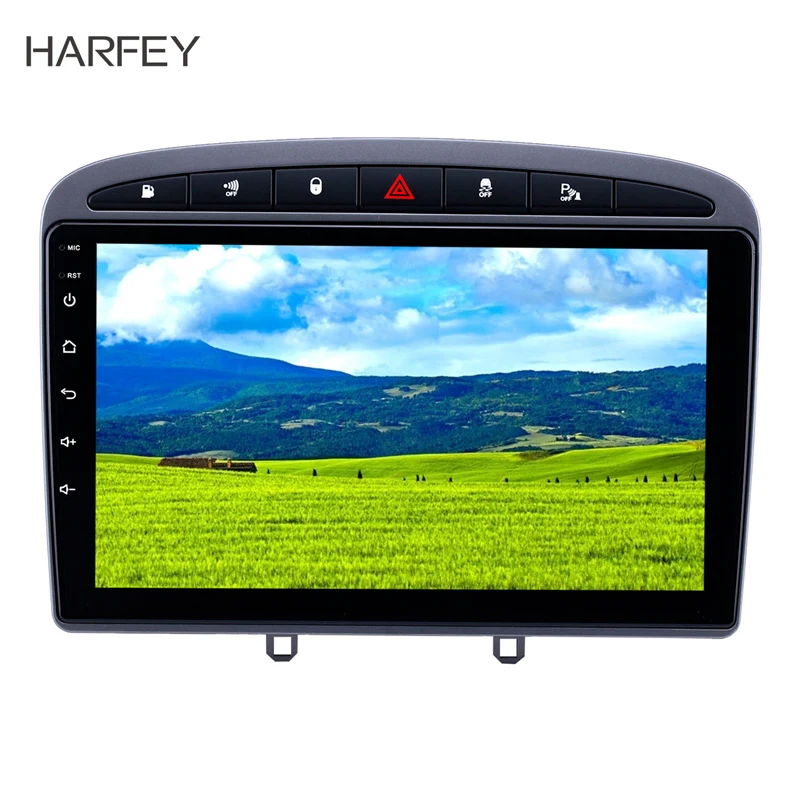 Harfey 9 &quotAndroid 8 1 GPS navi Автомобильный мультимедийный плеер 2Din для PEUGEOT 408 2010 2016 радио