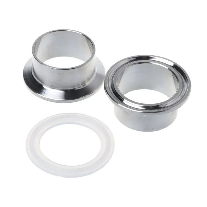 

Stainless Steel Tri-clamp SUS304 Sanitary Pipe Weld Ferrule Silicone Gasket Set