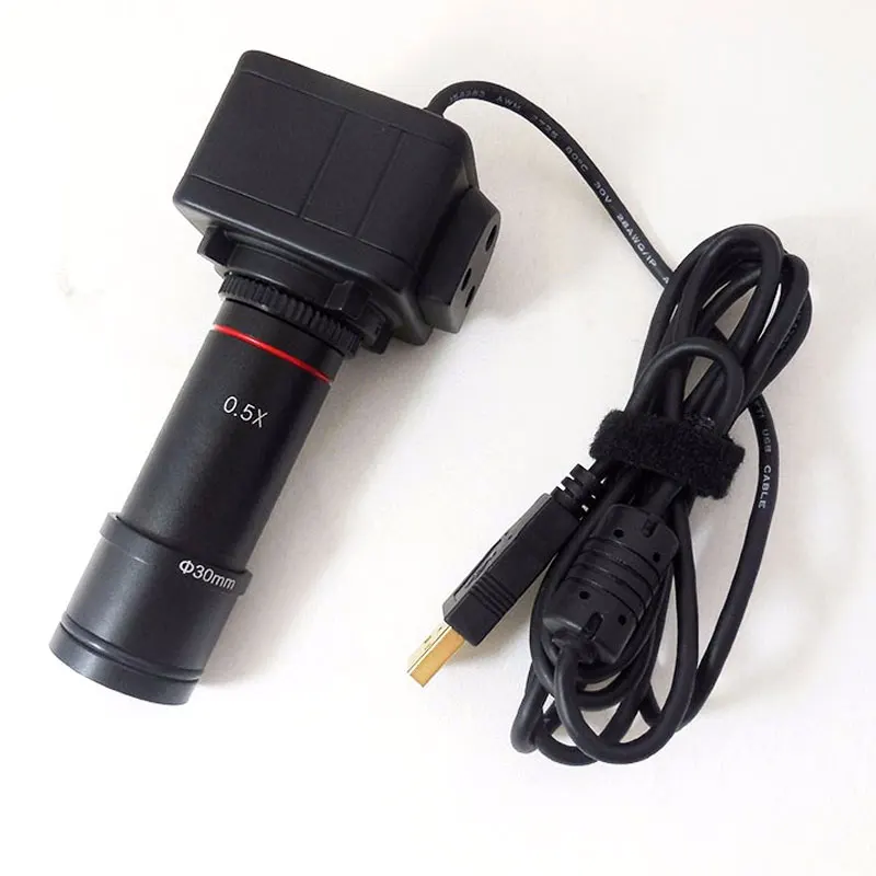 5.0MP HD Микроскоп USB Цифровой электронный окуляр видеокамера с c-креплением 0.5X адаптер 23,2 мм 30 мм 30,5 мм релейный объектив