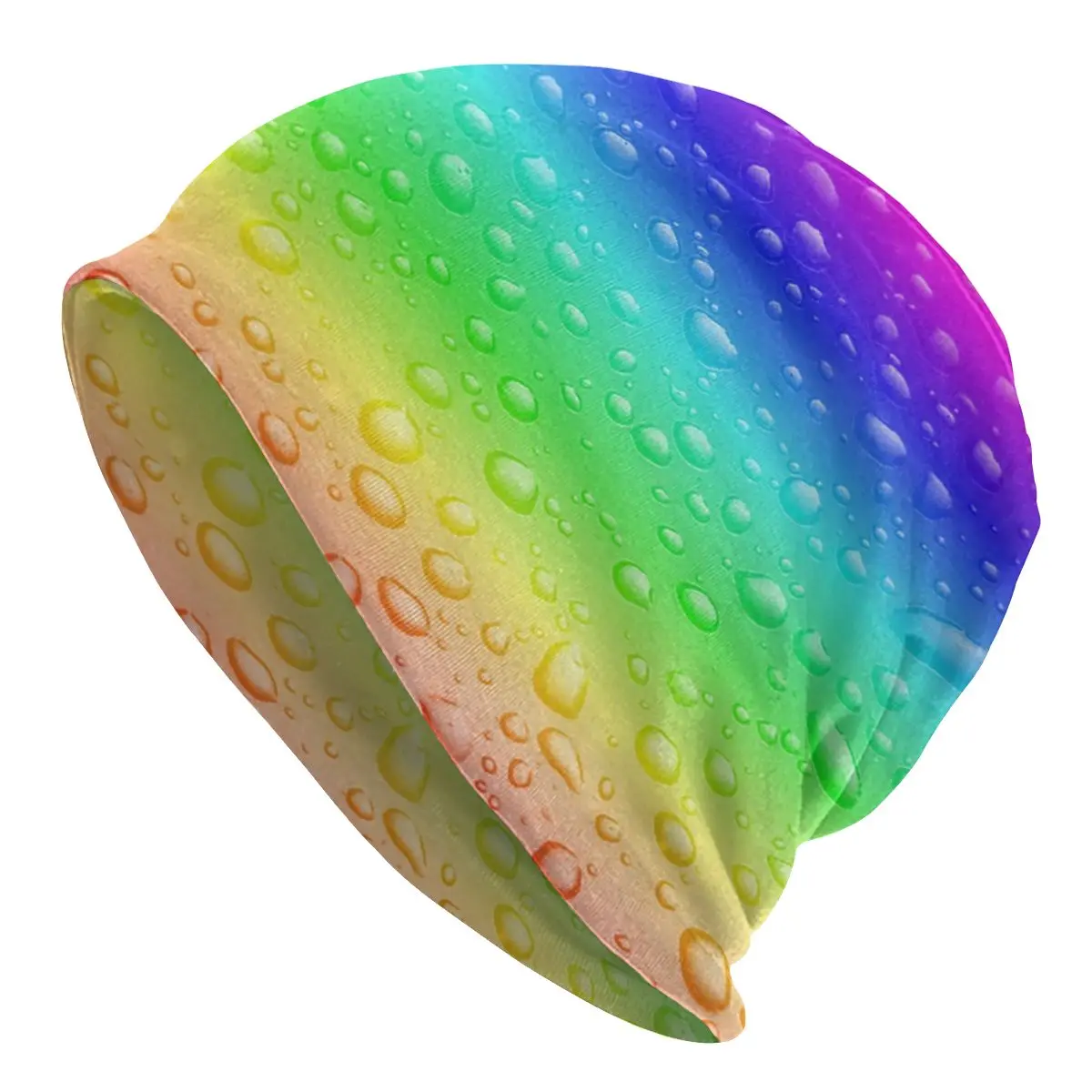 

Rainbow Colors Color Colorful Bonnet Hats Hip Hop Street Skullies Beanies Hats for Men Women Knit Hat Warm Dual-use Unisex Caps