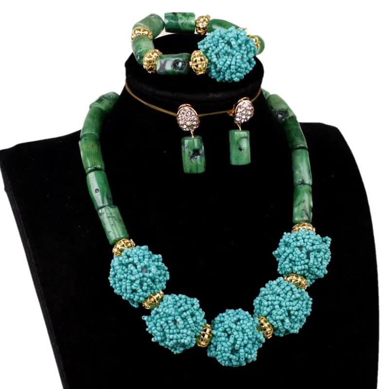 4UJewelry 12-22 мм украшение с коралловыми бусинами в африканском стиле свадебные ожерелья для Для женщин ювелирные комплекты dubai для Нигерии Мода с великолепным дизайном