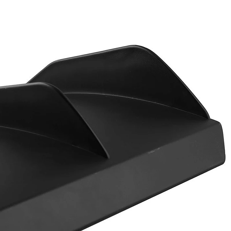 

Rear Bumper Curved Diffuser Fins ABS Spoiler 4 Fins General Type for Dodge Challenger Black