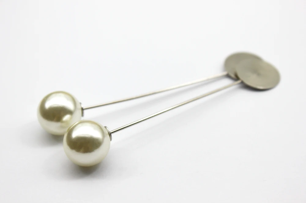 2 шт. Брошь булавка база антикварные золотые серебряные бусины пустая установка