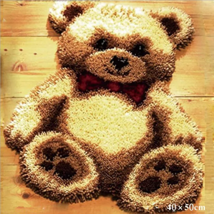 Набор сделай сам из необработанной пряжи для вязания крючком набор ковриков