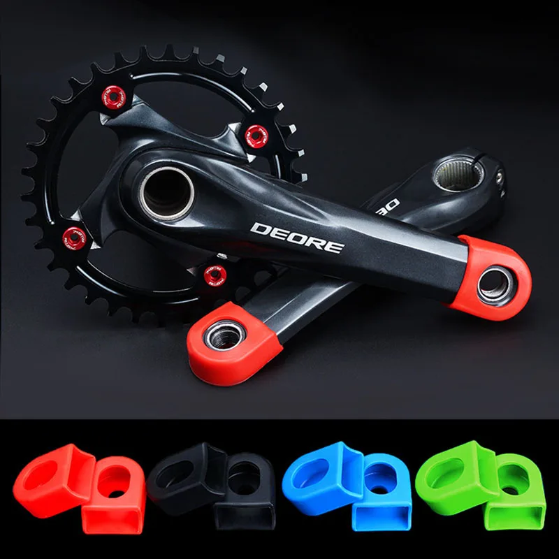

Bicycle Crankset Crank Protective Cover Mountain Bike Folding Bike Universal Silicone Crank Dust Cover Anti-rubbing Mud-proof