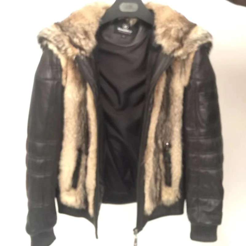 Куртка мужская зимняя из искусственной кожи теплая K29A |