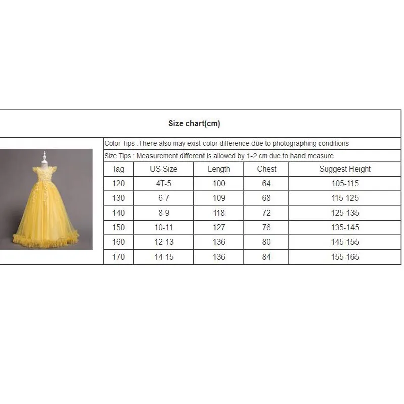 От 4 до 15 лет Детское платье для девочек с цветочным рисунком из фатина на свадьбу