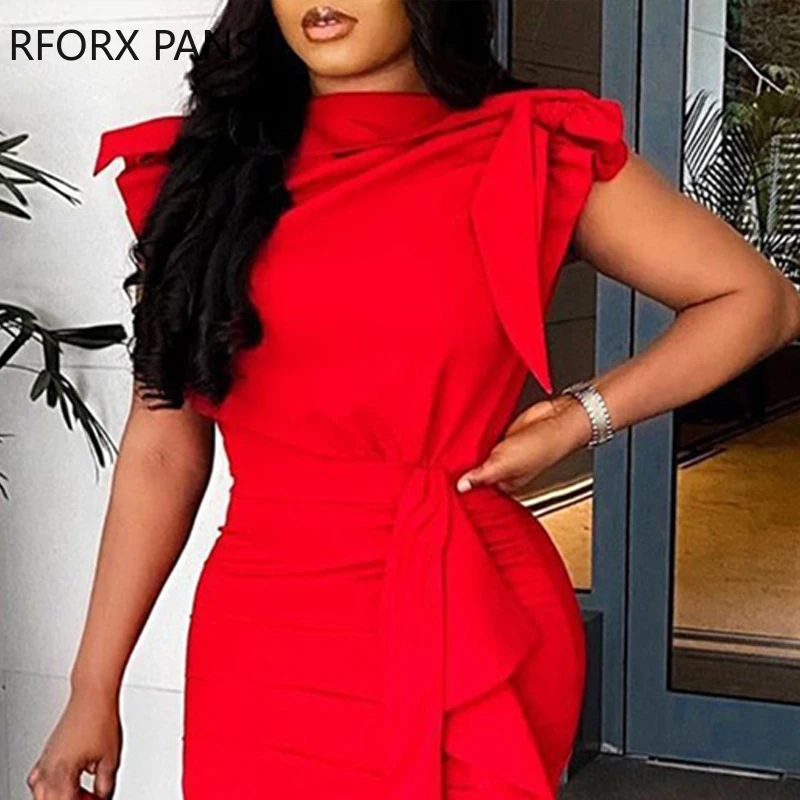 Женское однотонное Элегантное Шелковое облегающее вечернее сексуальное красное