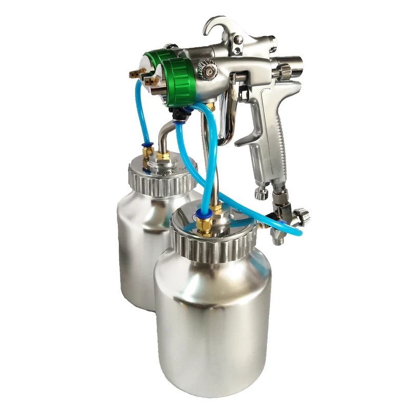 Двухсторонний пистолет-распылитель 1 3 мм Пневматический краскопульт для