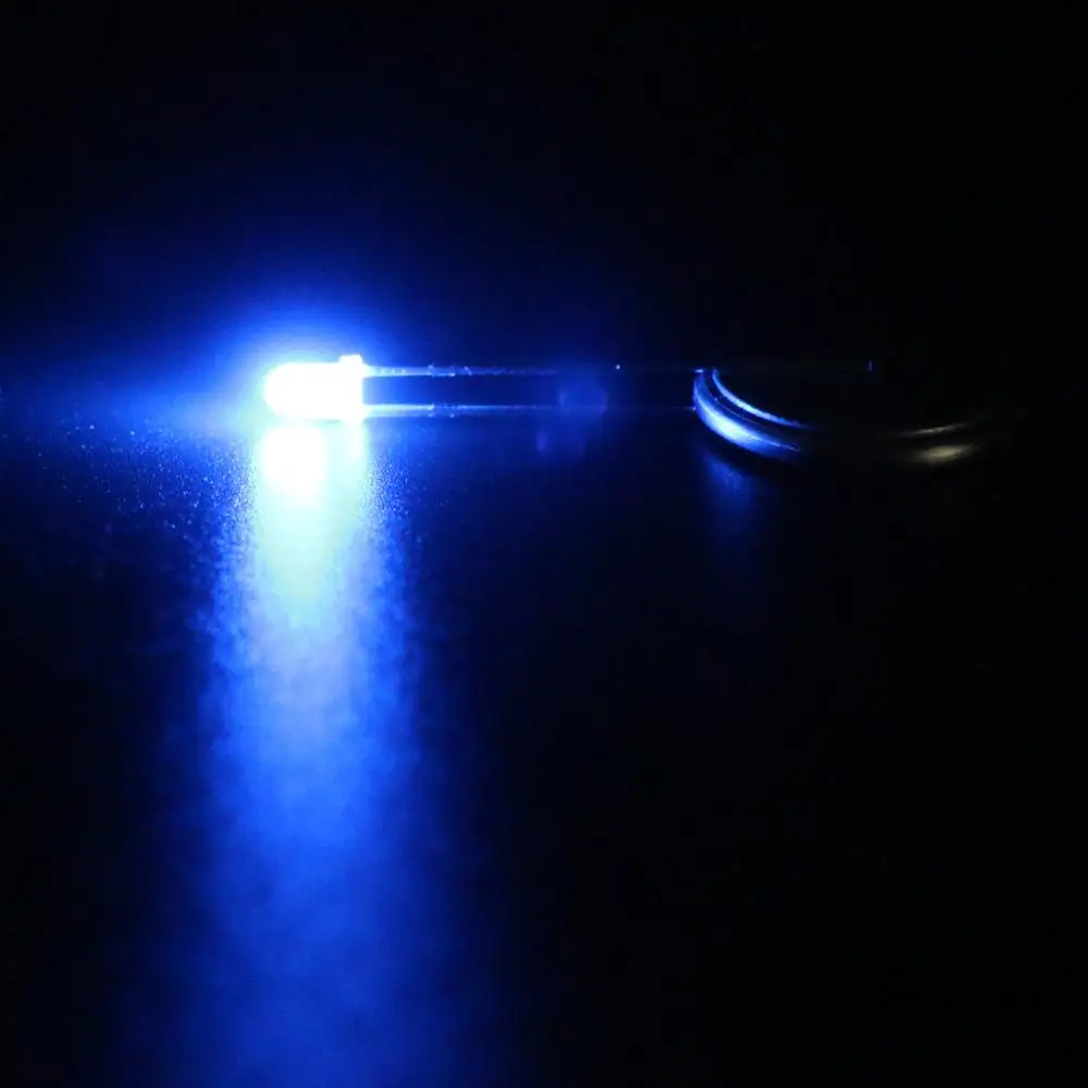 

Artudatech 1000Pcs LED 5mm Dual Bi-Color Red Blue Diffused Bright Polar Changing Light Diode