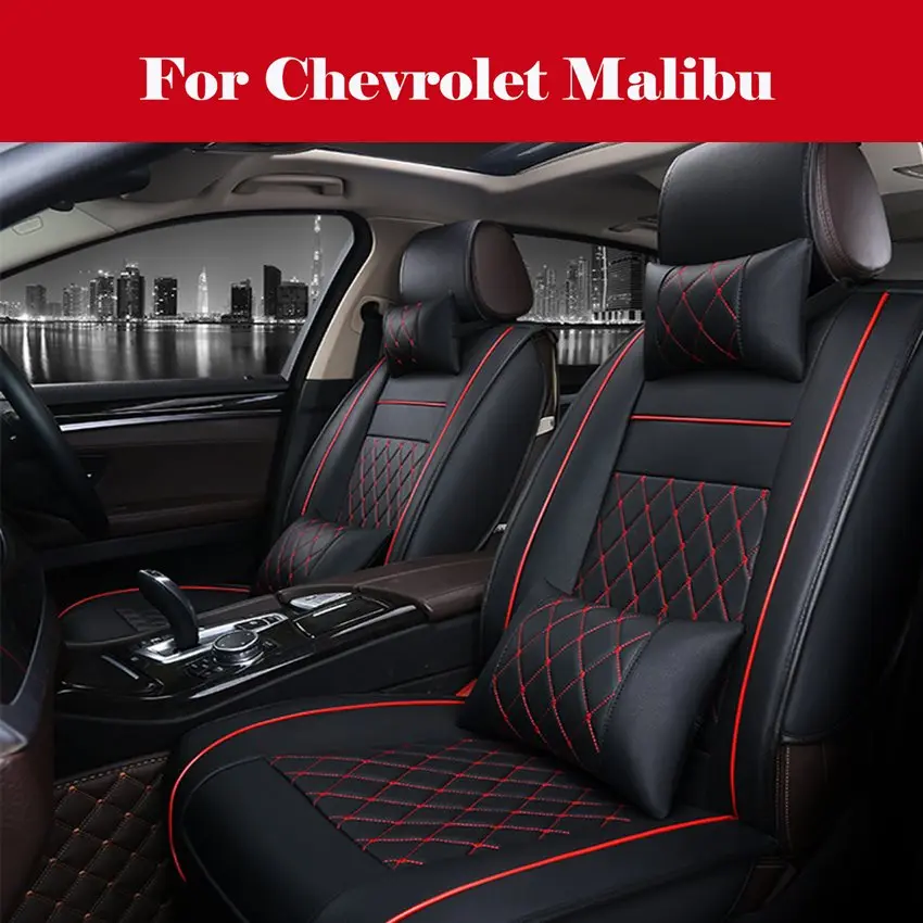 

high quality 2020 New Custom Leather Four Seasons Car Seat Cover Cushion For Chevrolet Malibu