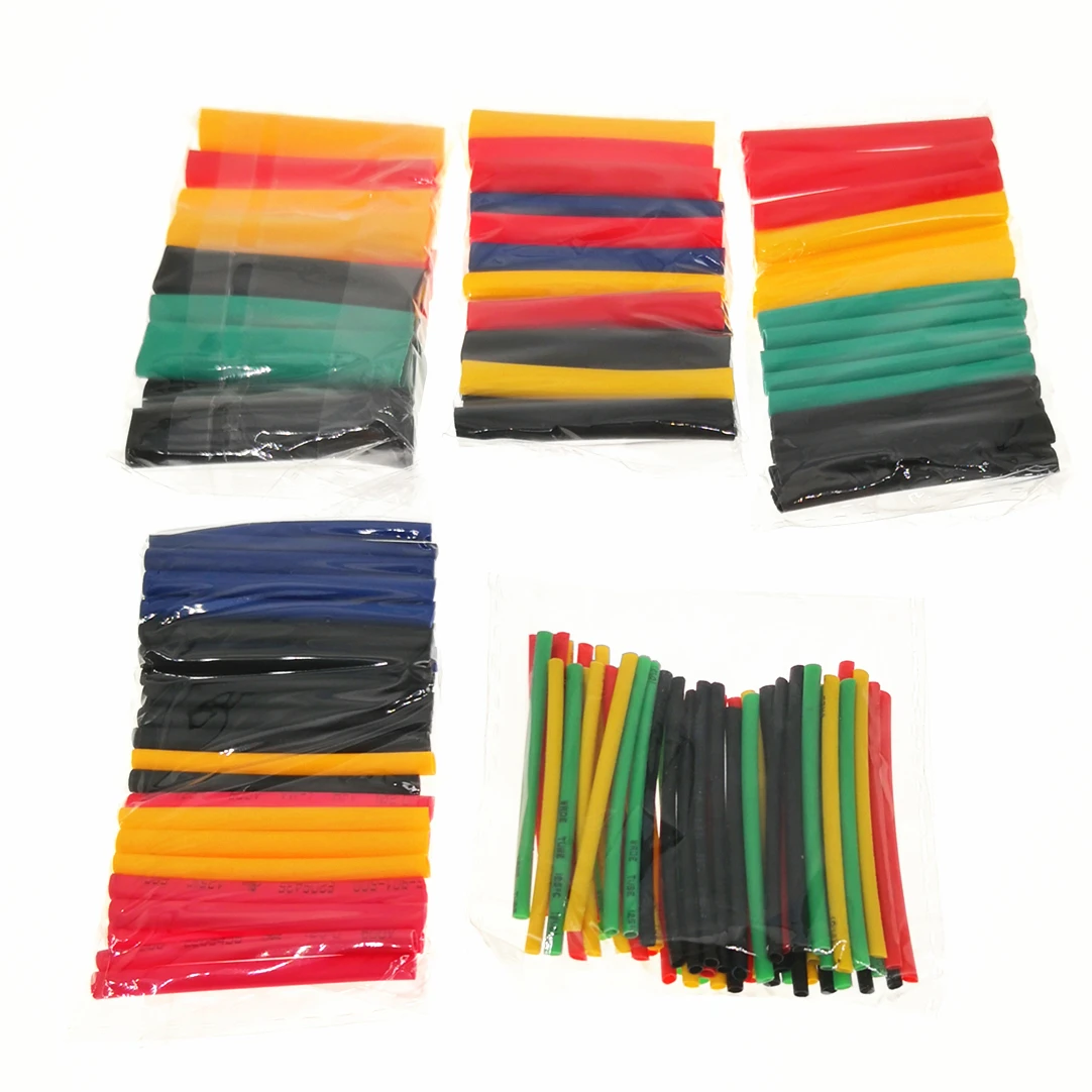 

127 164/box Heat Shrink Sleeving Tube Assortment Kit Electrical Connection Electrical Wire Wrap Cable Waterproof Shrinkage 2:1