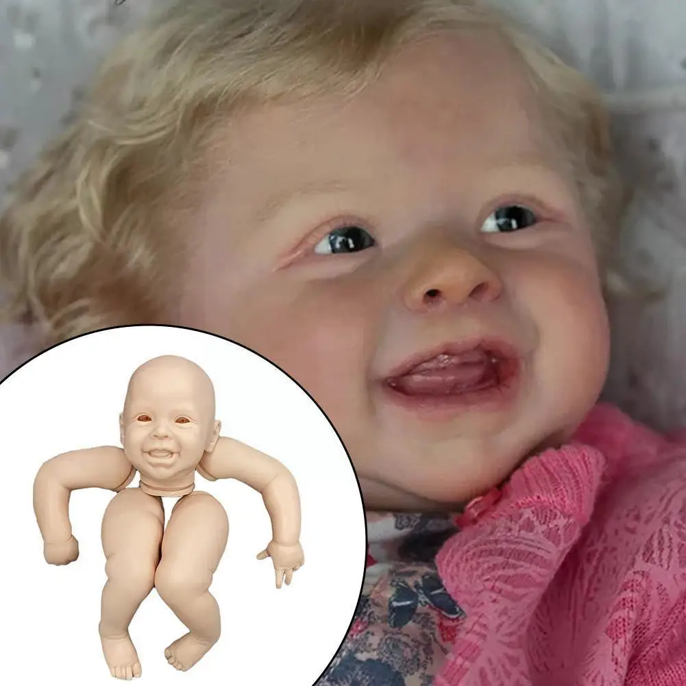 

20inch Reborn Doll Kit Harper With Body And Eyes Soft Doll Parts Unfinished T5T9