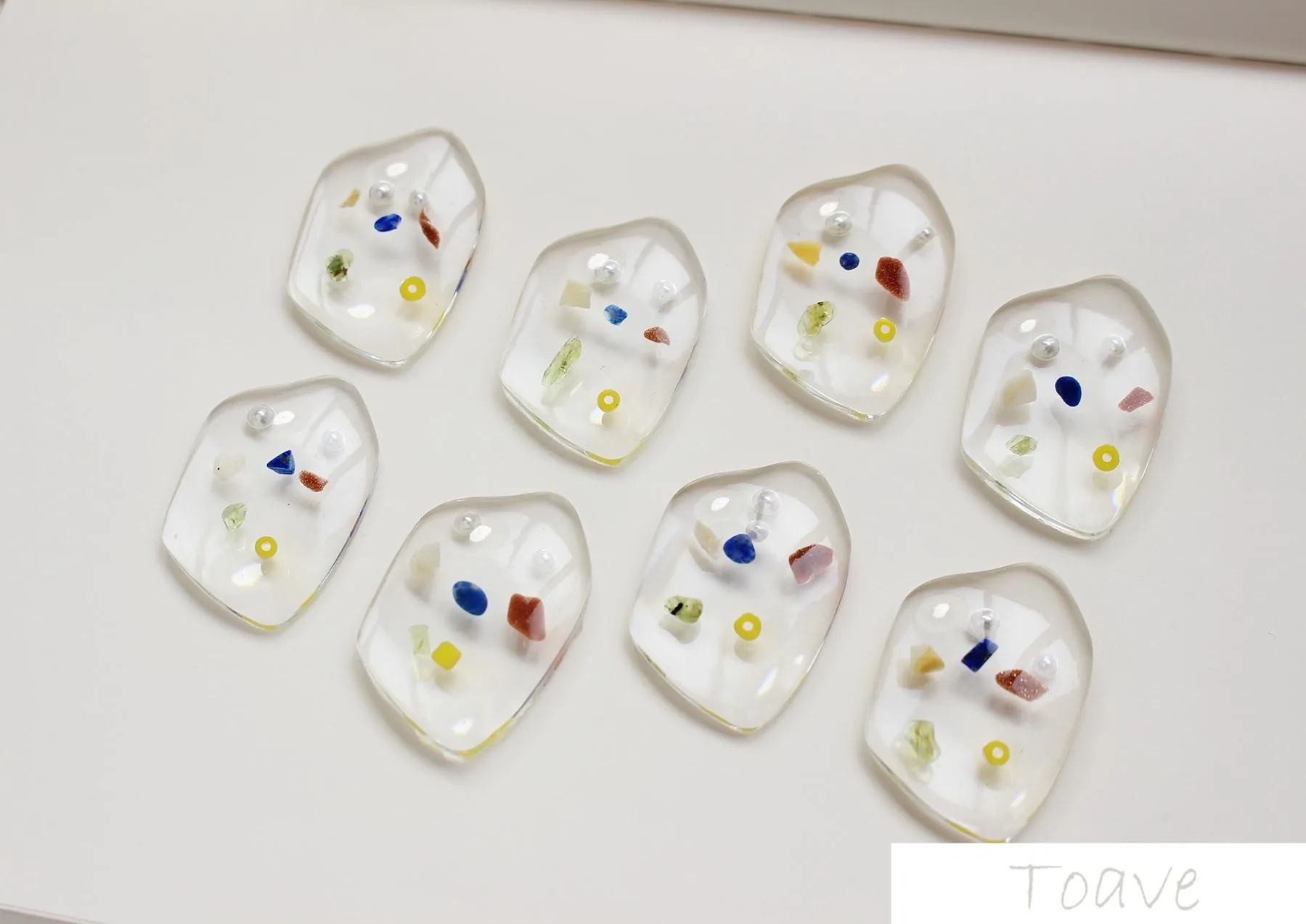 Необычная специальная форма прозрачный цвет пластырь из смолы сделай сам