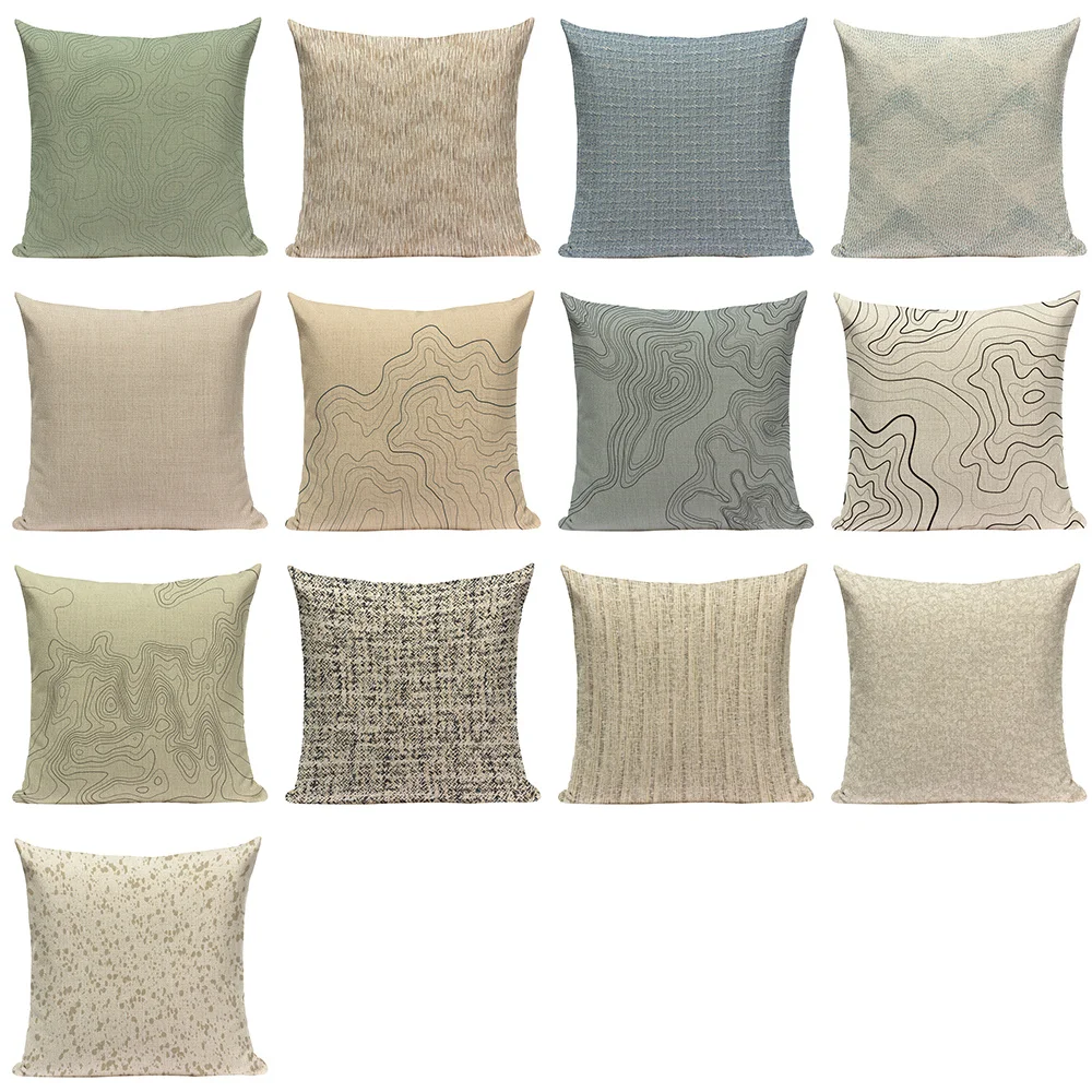 Новая абстрактная линия рисунков простая наволочка для подушки контур