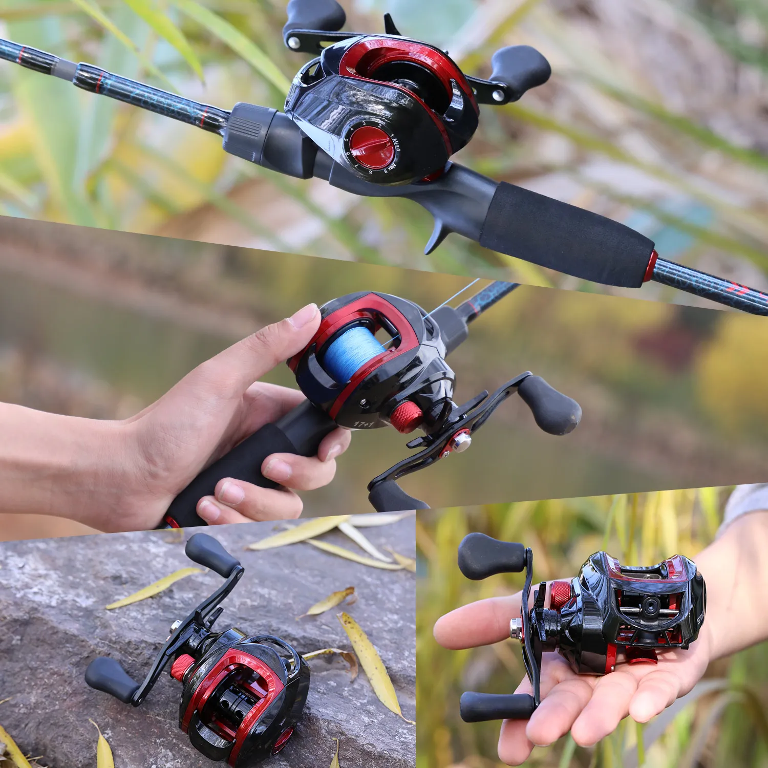 Sougayilang Baitcasting Reels 17+1BB and 7.1 :1 High Speed Gear Ratio Anti-corrosion for Saltwater Freshwater Carp Fishing Reel | Спорт и