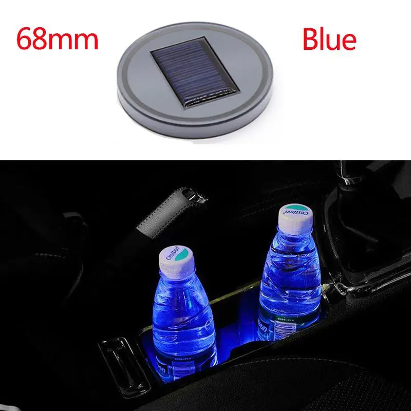 HiMISS Автомобильный светодиодный коврик для чашки воды подушка чашек солнечной