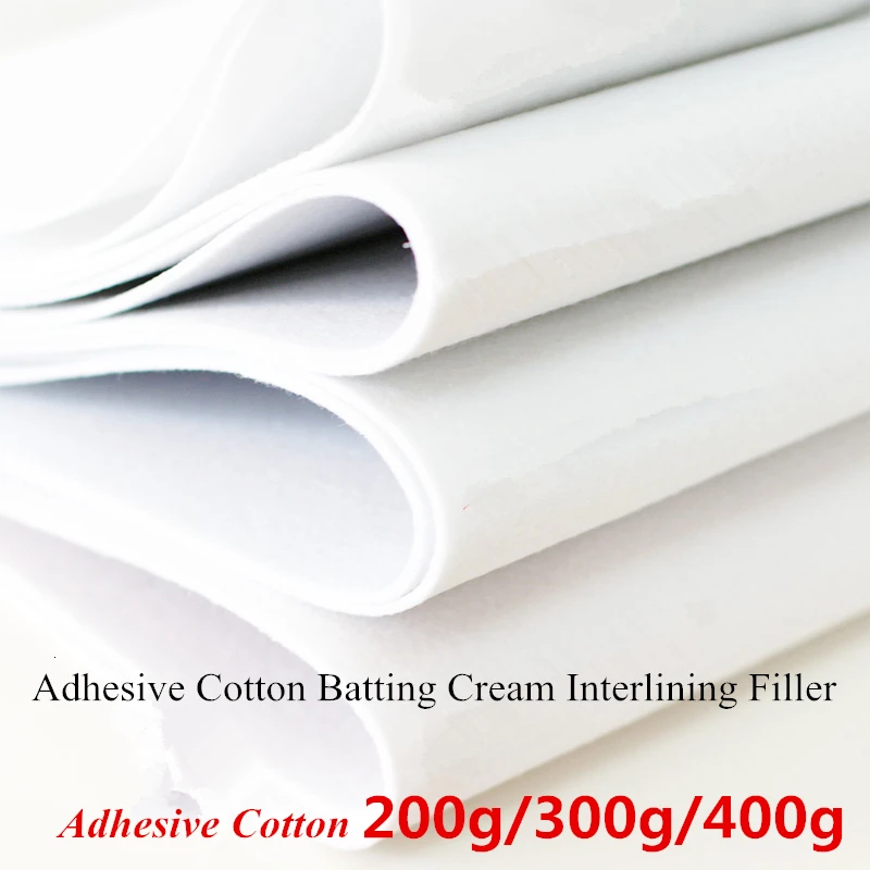 200-400 г односторонняя Липкая Лента Хлопок Batting Interlining наполнитель идеально подходит для кошелька пэчворк сумки ремесла поставки своими руками материалы