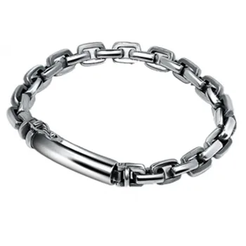 New 100% real pure S925 sterling silver fashion man bracelet 8MM 1