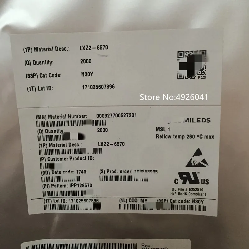 100% оригинальные светодиодные лампы 5 шт./лот luxphi Eon Z ES LXZ2-6570 LED высокой мощности