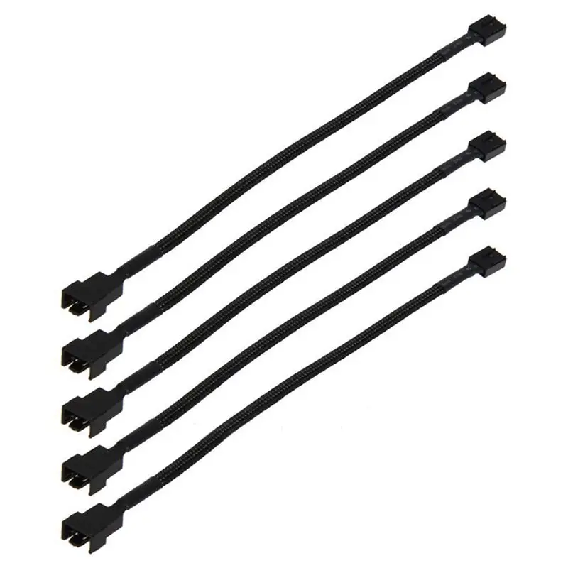 ABSF 12 дюймов 5 шт. 4 Pin PWM разъем чехол вентилятор расширение Мощность кабель для