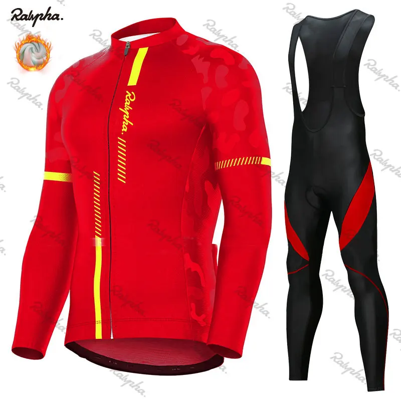winter clothing 5 Рафаинг зимний термальный флисовый набор Джерси для велоспорта гоночный велосипед Костюмы для велоспорта Одежда для велоспорта Ropa Ciclismo - Цвет: winter clothing 5
