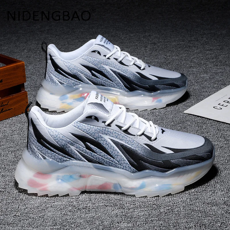 Men's Sports Shoes Fashion Sneakers Breathable Height Increasing Trend Casual Streewear Non Slip Zapatillas Hombre Men Chaussure