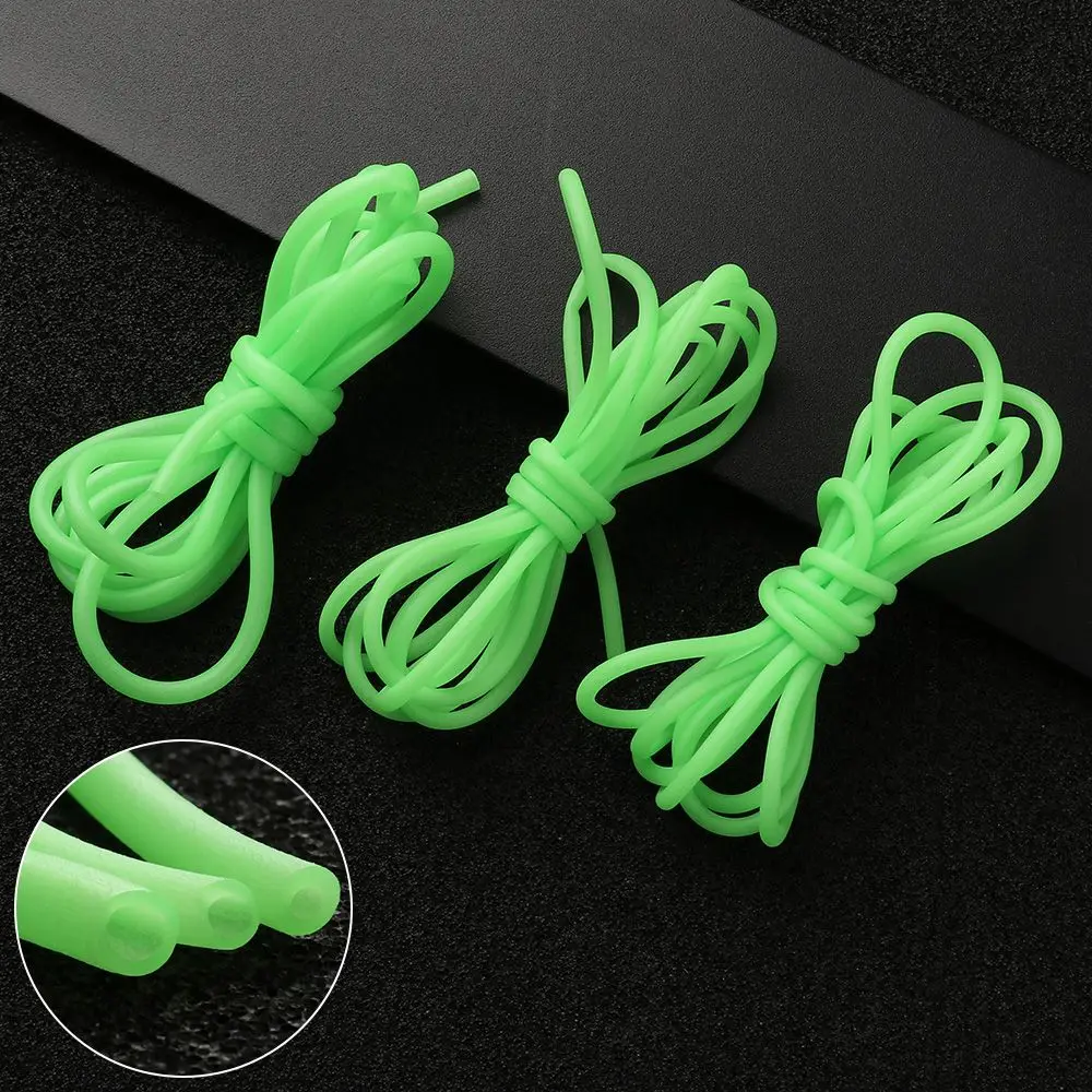 Зеленая пвх мягкая пластиковая рыболовная люминесцентная трубка 2 м светящиеся